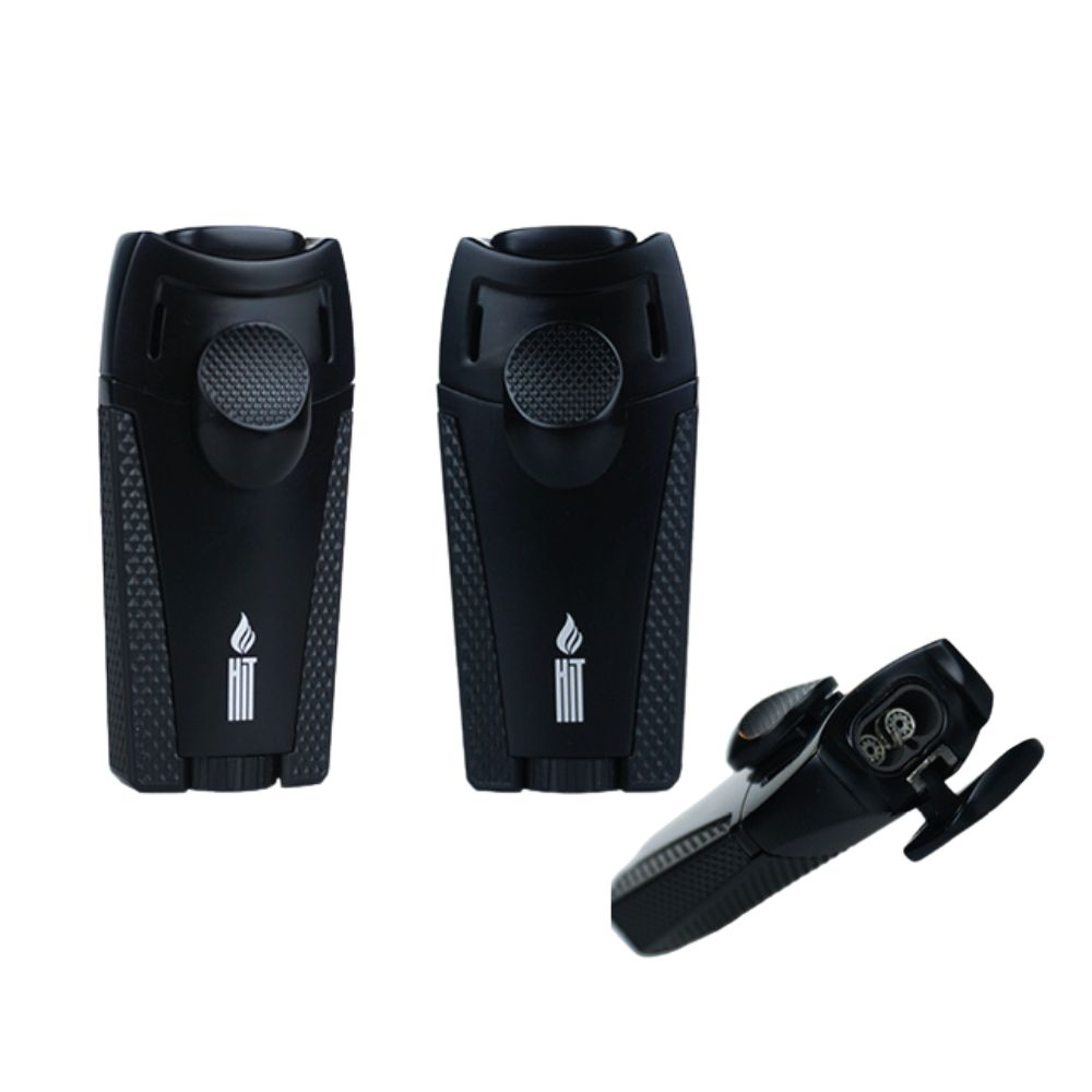 ACENDEDOR HIT DOUBLE JET BLACK ACS128
