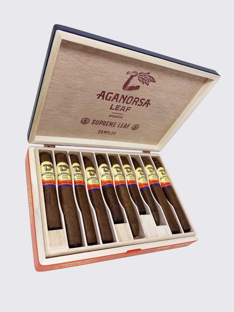 CAIXA AGANORSA LEAF SUPREME LEAF 10 CIGAR SAMPLER (CX C/10) AGA006